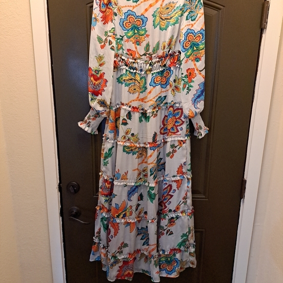 NWT Chelsea & Violet Margaux Floral Plisse Maxi Dress Multicolor Size S - Picture 8 of 8